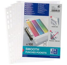 Pochettes perforées, A5, PP, 0,06 mm, transparent