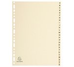 Intercalaires carte peau, A-Z, A4, 20 touches