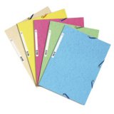 Chemise 3 rabats à élastiques carte lustrée 400g/m2 ® - A4 - Couleurs assorties pastel
