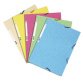 Chemise 3 rabats à élastiques carte lustrée 400g/m2 ® - A4 - Couleurs assorties pastel
