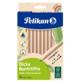 Crayons de couleur triangulaires Jumbo, étui en