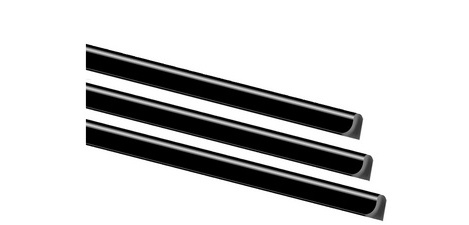 Baguette reliure manuelle Exacompta Serodo® 12 mm noire - Paquet de 25