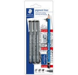 Pigmentstift 'Artist Set' zwart - blister