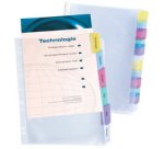 Hoesjes met perforatierand en tabs, 12 tabs