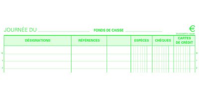 Manifold 'Encaissement', 297 x 210 mm, dupli