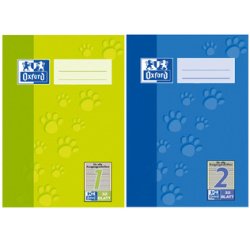 cahier scolaire, format A5, linéature 2 / ligné,