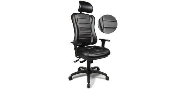 Fauteuil de bureau 'Head Point RS', noir / noir