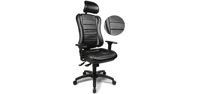 Fauteuil de bureau 'Head Point RS', noir / noir