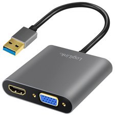 Carte graphique USB 3.0 - HDMI/VGA, noir