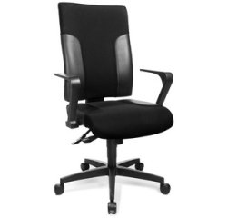 Fauteuil de bureau 'Two 20', noir / noir