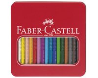 Kleurpotloden FABER-CASTELL Jumbo Grip - metalen etui
