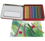 FABER-CASTELL Crayons de couleur Jumbo GRIP, étui en métal