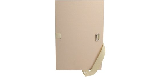 Chemise extensible sans rabat format folio Exacompta à boucle dos 16 cm couleur Mastic