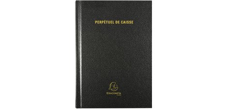 Agenda bureau 14,8x21 cm Caisse Perpétuel Journalier - Noir