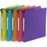 Classeur 2 anneaux plastifié Oxford School Life A4 - Dos 3 cm couleurs assorties