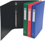 Classeur rembordé polypropylène 4 anneaux ronds de 25mm sur 3eme de couverture