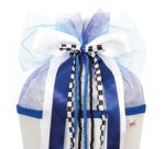 Pochette 'Speed', blanc/bleu/noir en 70% polyester et