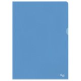 Pochette coins Standard, A4, PP grainé, bleu