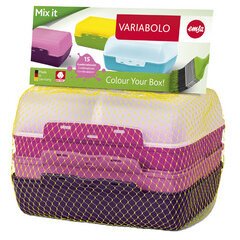 Boîte à tartine VARIABOLO Clipbox, filles, 4 pièces