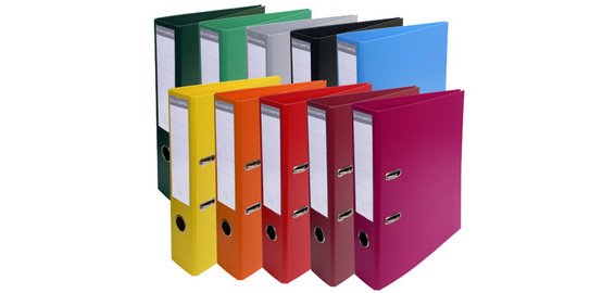 Classeur à levier PVC A4 dos de 70mm.