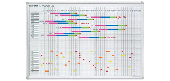 Tableau planning calendrier annuel 'JETKALENDAR'