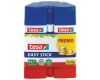 Tesa ecoLogo Bâton de colle Easy Stick, pack promo 3x 25 g