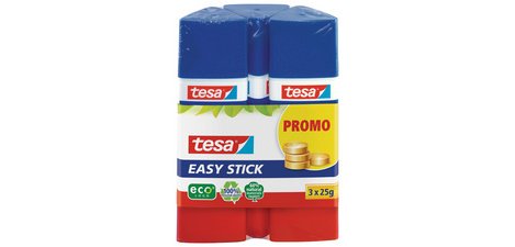 Tesa ecoLogo Easy Stick Glue Stick, promo pack 3x 25 g