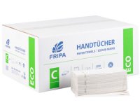 Fripa Essuie-mains ECO, 250 x 230 mm, pli en V, blanc