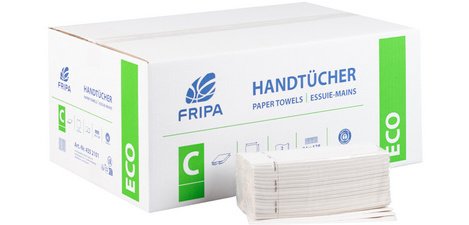Fripa Essuie-mains ECO, 250 x 330 mm, pli-C, blanc
