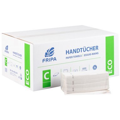 Fripa Essuie-mains ECO, 250 x 330 mm, pli-C, blanc