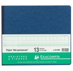 Booklet 32 columns on 2 pages 35 lines 80 pages 29,7x38cm - Assorted colours