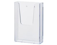 Brochurehouder wandmodel 'the help wall' DL transparant