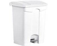 Poubelle à pédale 'the step', 70 litres, blanc/jaune