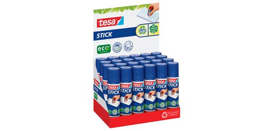 ecoLogo Stick Glue Stick, 10 g, countertop display