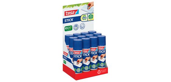 ecoLogo Klebestift, 20 g, Thekenaufsteller
