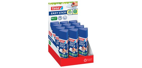 ecoLogo Easy Stick Bâton de colle, 25 g, présentoir cmp