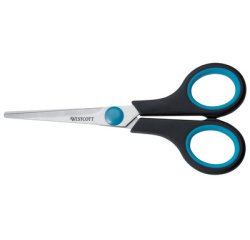 Ciseaux Easy Grip, longueur: 140 mm, bleu/noir