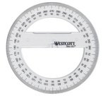 Rapporteur circulaire 360 degrés, 100 mm