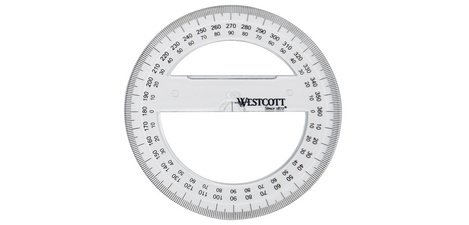 Rapporteur circulaire 360 degrés, 100 mm