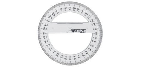 Rapporteur circulaire 360 degrés, 100 mm
