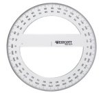 Rapporteur circulaire 360 degrés, 150 mm