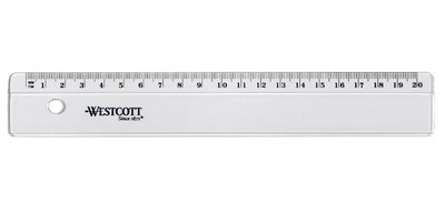 Westcott latte en plastique 15 cm