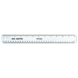 Règle plate, longueur: 300 mm, souple, transparent