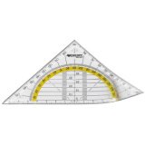 Equerre géométrique, hypoténuse: 140 mm, flexible