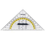 Equerre géométrique, hypoténuse: 140 mm, poignée