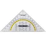 Equerre géométrique, hypoténuse: 220 mm, poignée