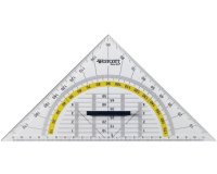 Geodriehoek, schuine zijde: 220 mm, afneembare handgreep