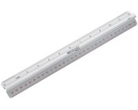 Meetlat lengte 300 mm aluminium met handvat