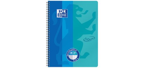 Cahier DUO Touch, A4+, 160 pages, bleu mer/aqua