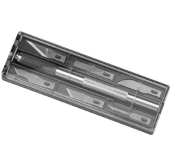 Cutter de bricolage / scalpel, kit, 7 pièces